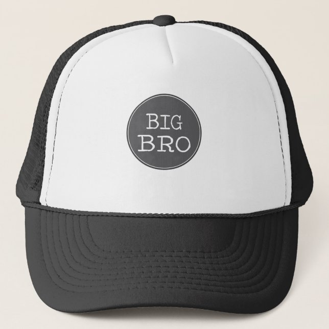 Personalized Boys Big Brother Gifts Trucker Hat (Front)