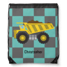Personalized Boys Dump Truck Kids School 