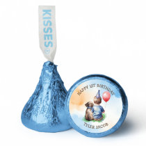 Personalized Boy's First Birthday | Baby and Puppy Hershey®'s Kisses®