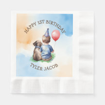 Personalized Boy's First Birthday 