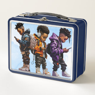 Personalized Boys Metal Lunch Box
