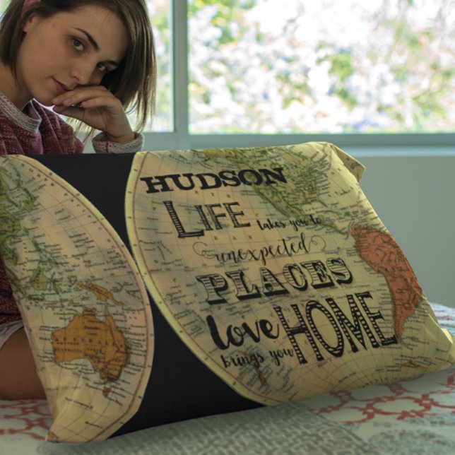 Personalized Boy's Room Inspirational Quote Pillow Case (Creator Uploaded)