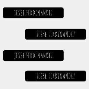  Personalized Boy's Skinny Font Waterproof  Kids' Labels