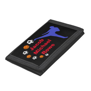 Personalized Boys Sports Theme Wallet