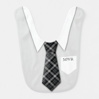 Personalized Boy's Suit Tie Funny Cute Baby Bib