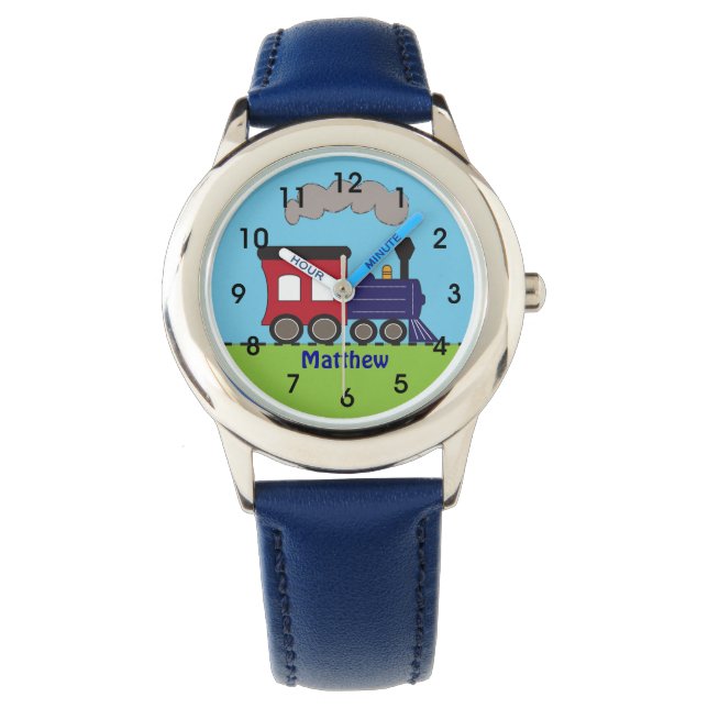 Personalized Boys Train Choo Choo Watch by CBendel (Front)
