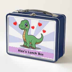 Personalized Brachiosaurus Dinosaur Lunch Box