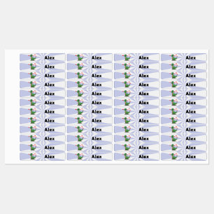 Personalized Brachiosaurus Iron-On Name Labels