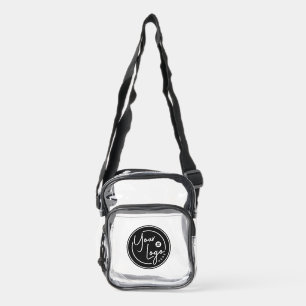 Personalized Brand Logo Design Clear Crossbody Bag