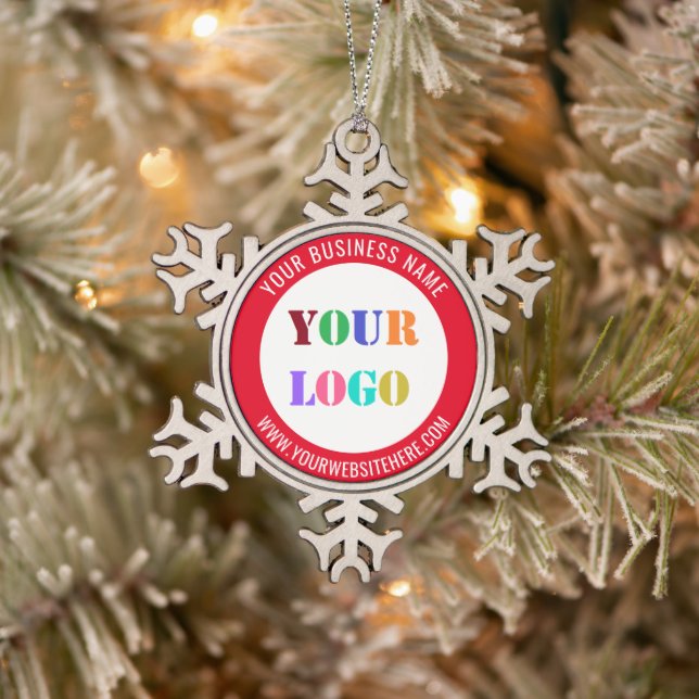 Personalized Branded Business Christmas Ornament (Tree)