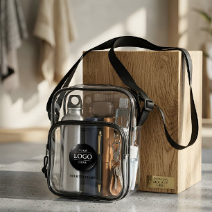 Personalized Branded See-Through Event Pouch Clear Crossbody Bag
