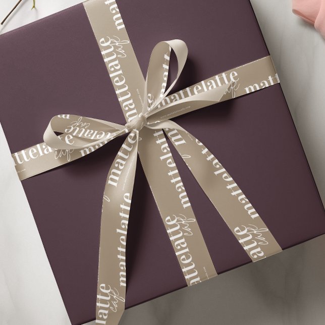 Personalized Branding | Customizable Business Logo Grosgrain Ribbon (Creator Uploaded)