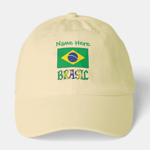 Personalized Brasil Bandera Hat