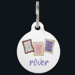 Personalized Breakfast Toaster Pastries Junk Food Pet ID Tag<br><div class="desc">Design features an original marker illustration of a row of warm breakfast toaster pastries topped with frosting and sprinkles. Great for your favorite foodie! This design is also available on other products. Lots of additional food-themed designs available. Don't see what you're looking for? Need help with customization? Click "contact this...</div>