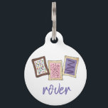 Personalized Breakfast Toaster Pastries Junk Food Pet ID Tag<br><div class="desc">Design features an original marker illustration of a row of warm breakfast toaster pastries topped with frosting and sprinkles. Great for your favorite foodie! This design is also available on other products. Lots of additional food-themed designs available. Don't see what you're looking for? Need help with customization? Click "contact this...</div>