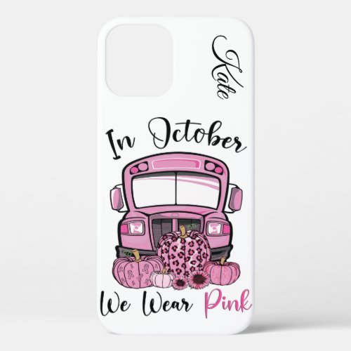 Personalized Breast Cancer Awareness Case_Mate iPh iPhone 12 Pro Case