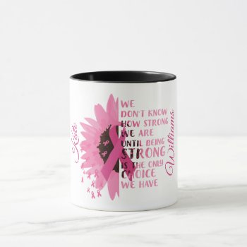 Personalized Breast Cancer Awareness Mug by Soulful_Inspirations at Zazzle