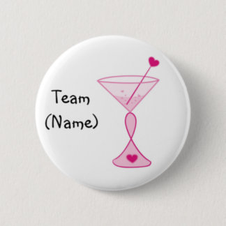 Personalized Breast Cancer Button-Pink Cocktails Button