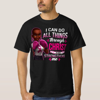 Personalized Breast Cancer Melanin BWA JN2 T-Shirt