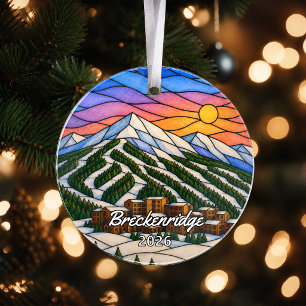 Personalized Breckenridge Acrylic Ornament, Custom Ornament