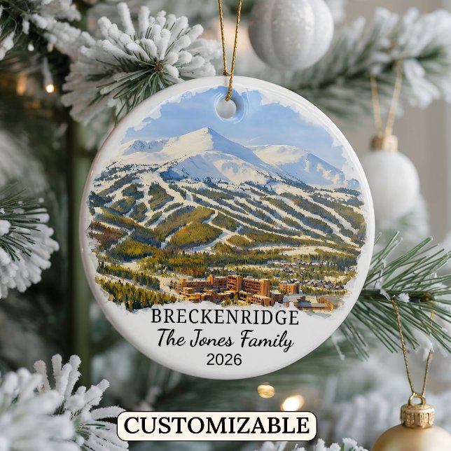 Personalized Breckenridge Ornament Custom Colorado (Creator Uploaded)