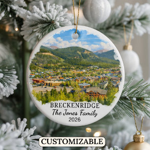 Personalized Breckenridge Ornament Custom Colorado