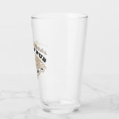 Personalized Brewing Pub Beer Glass (Left)