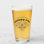 Personalized Brewing Pub Beer Glass at Zazzle