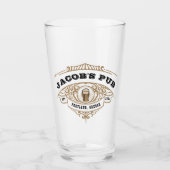 Personalized Brewing Pub Beer Glass (Front)