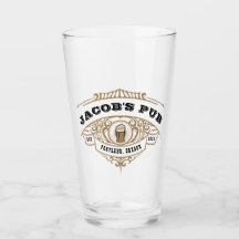 Personalized Brewing Pub Beer Glass