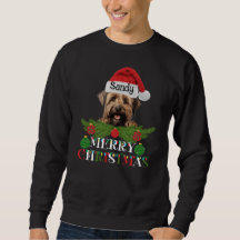 Personalized Briard Dog Merry Christmas