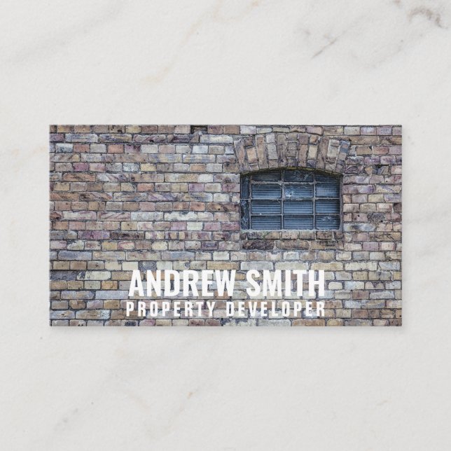 Personalized "Brick Housing" (American) Business Card (Front)