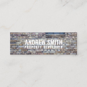 Personalized "Brick Housing" Twitter Mini Business Card
