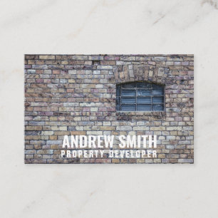 Personalized "Brick Housing" (UK/Euro) Business Card