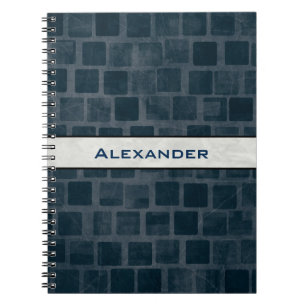 Personalized Brick Wall Texture Notebook