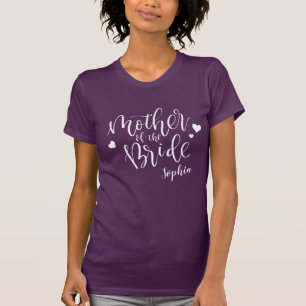 Personalized Bridal Party Mother Of The Bride T-Shirt