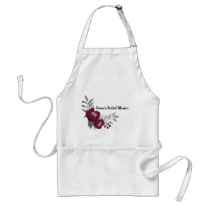 Personalized Bridal Shower Apron-Autographable! A Adult Apron