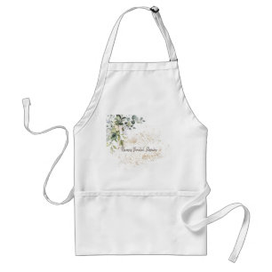 Personalized Bridal Shower Apron-Autographable!  A Adult Apron