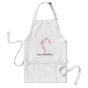 Personalized Bridal Shower Apron-Autographable! Adult Apron