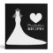 Personalized bridal shower cook book recipe binder
