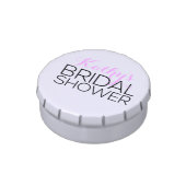 Personalized Bridal Shower Favor Candy Tin (Side)