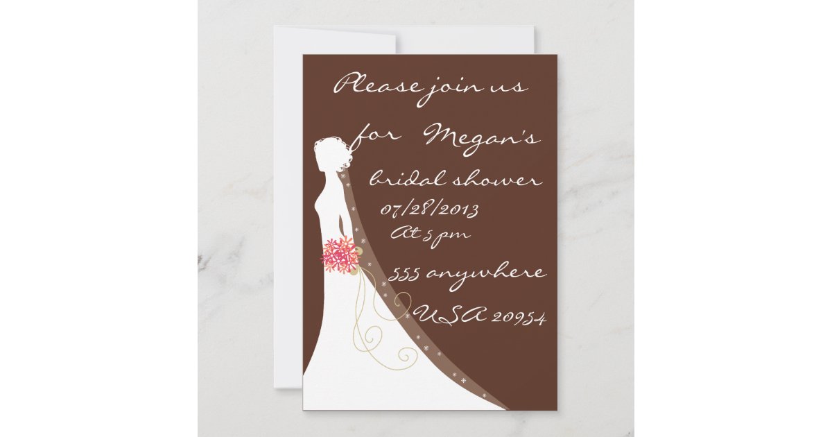 Personalized bridal shower invitation Zazzle