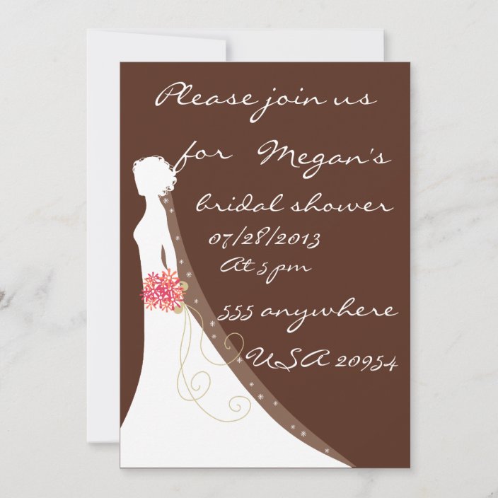 Personalized bridal shower invitation Zazzle