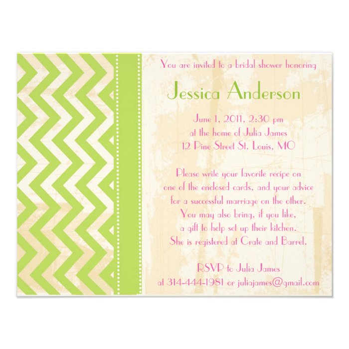 Personalized Bridal Shower Invitations