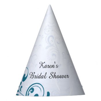 Personalized Bridal Shower Party Hats by itsyourwedding at Zazzle
