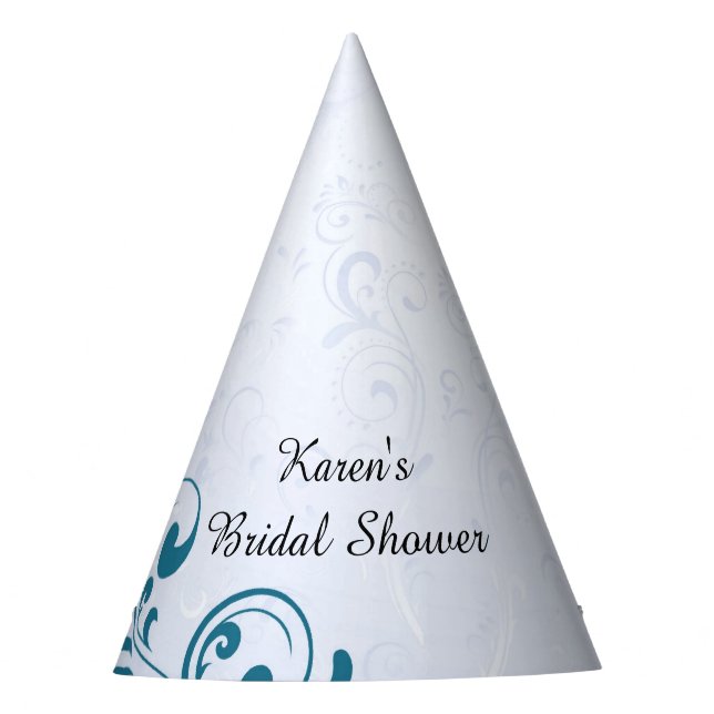 Personalized Bridal Shower Party Hats (Front)