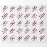 Fashion Bride Pink Bridal Shower wrapping paper | Zazzle