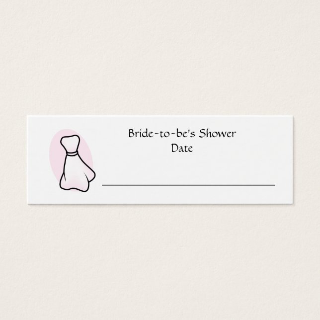 Personalized Bridal Shower Place Card (Front)