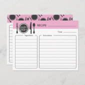 Personalized Bridal Shower Recipe Card (Front/Back)
