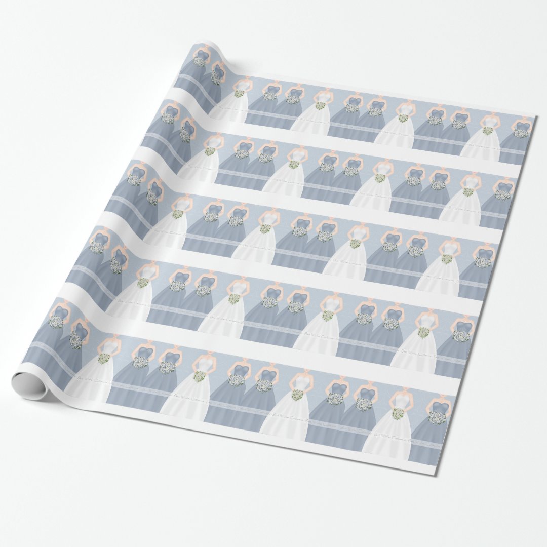 Personalized Bridal Shower Wrapping Paper Zazzle